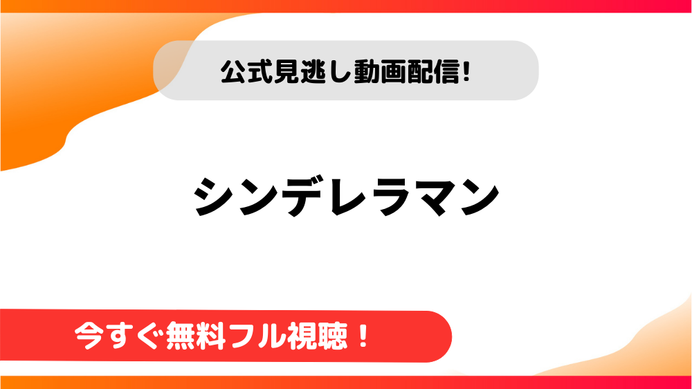 【韓国ドラマ】シンデレラマン｜日本語字幕で全話視聴できる動画配信サービス